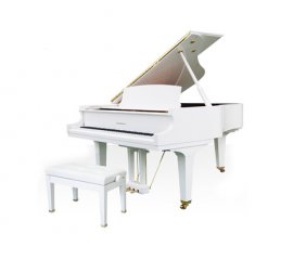 鲍德温三角钢琴H-165 白色